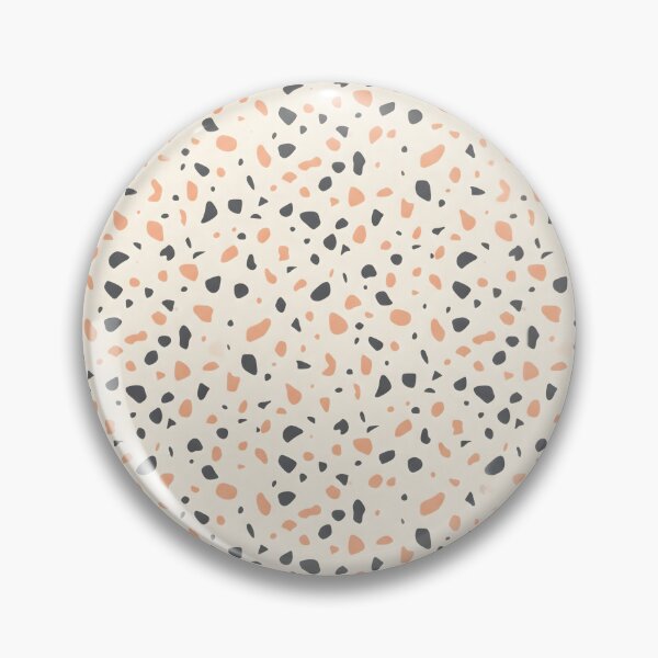 Item preview, Modern Black Peach Terrazzo Stone Pattern designed and sold by SplashTastic.