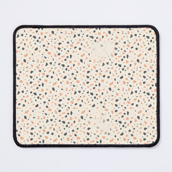 Item preview, Modern Black Peach Terrazzo Stone Pattern designed and sold by SplashTastic.
