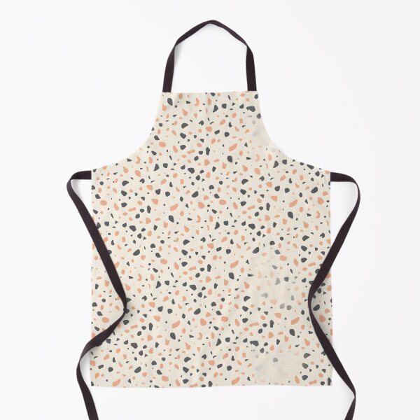 Item preview, Modern Black Peach Terrazzo Stone Pattern designed and sold by SplashTastic.