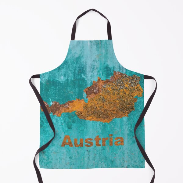 Item preview, Austria Map Rust on Teal designed and sold by Elisabeth Lucas.