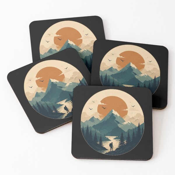 Item preview, sunset mountain designed and sold by valeniezrubey.