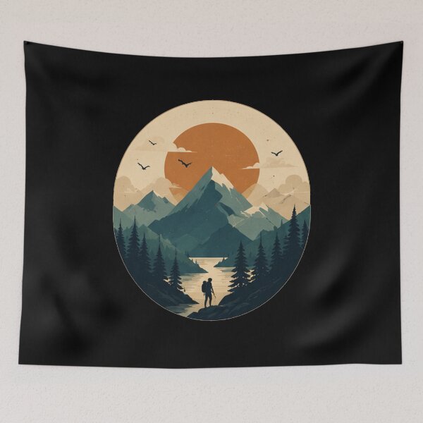 Item preview, sunset mountain designed and sold by valeniezrubey.