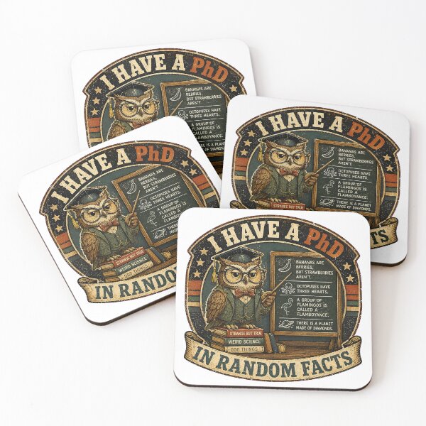 Item preview, Funny Autism, I Have A PhD In Random Facts Funny Trivia Owl Geek designed and sold by graphic-genie.
