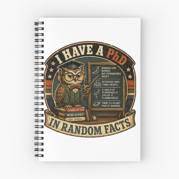 Item preview, Funny Autism, I Have A PhD In Random Facts Funny Trivia Owl Geek designed and sold by graphic-genie.