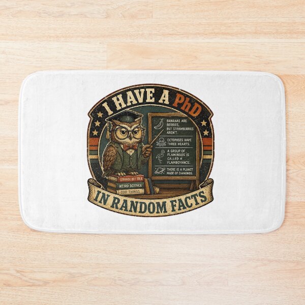 Item preview, Funny Autism, I Have A PhD In Random Facts Funny Trivia Owl Geek designed and sold by graphic-genie.