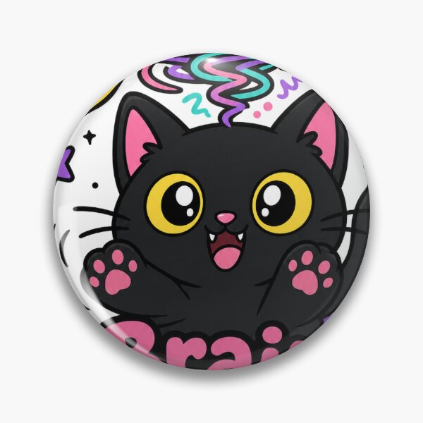Item preview, Brain Zoomies At 2AM Black Cat - Neurospicy ADHD & Introvert Humor Sticker designed and sold by VisualArtsOasis.