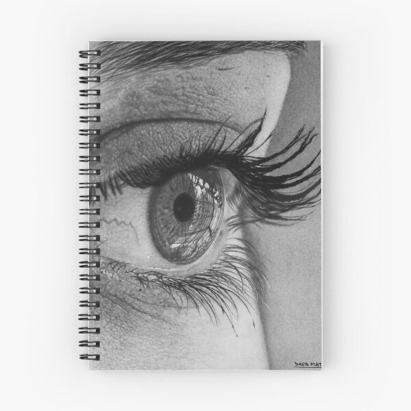 Item preview, Reflejos Hyperrealistic Eye — Macro Graphite Detailed Eyelashes designed and sold by David Mateo ArtWorks.