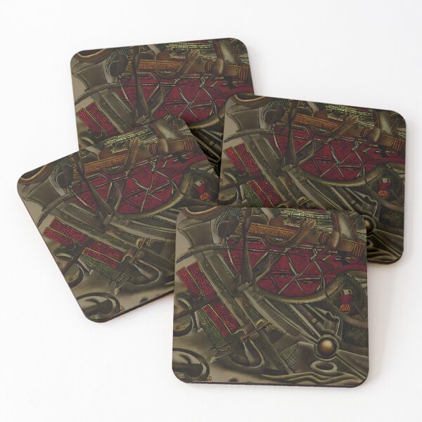 Item preview, Dark Shattered Altar Crimson Panel Horn Blade Armor Fragment Yokai Art designed and sold by YugenWorkshop.