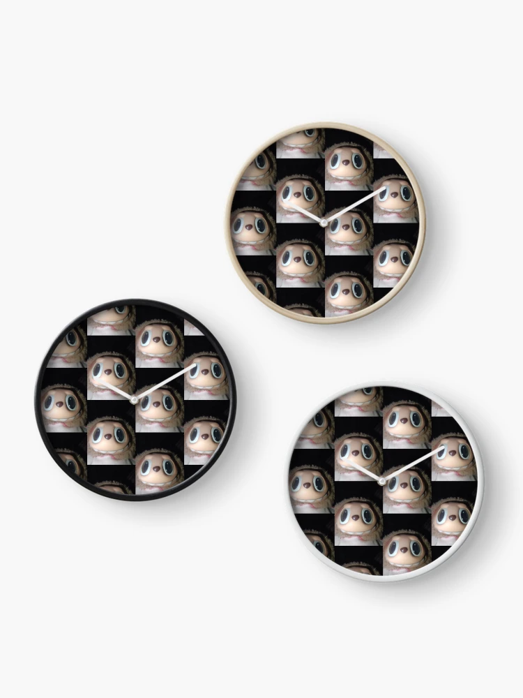Thumbnail 3 of 4, Clock, Labubu designed and sold by Silly Stickers Etc..