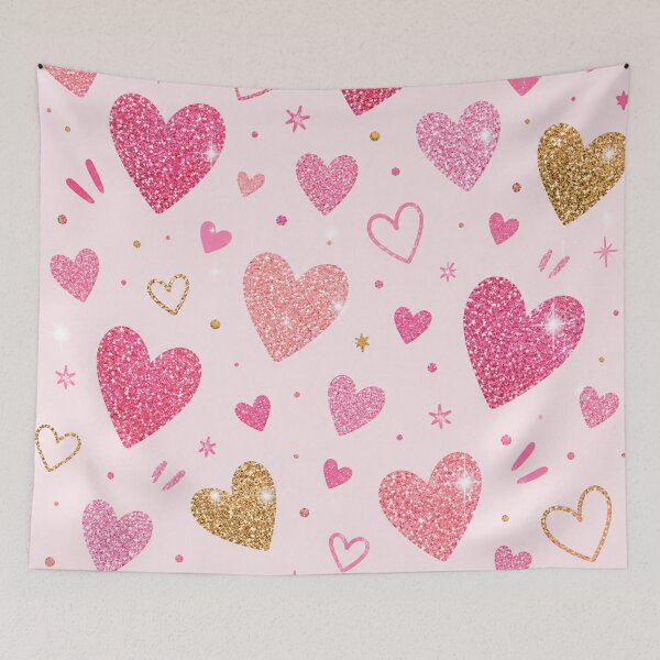 Item preview, Pink Glitter Hearts designed and sold by EsenciaZen.