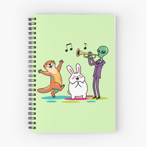 Item preview, Dance of Worlds – Otter, Rabbit & Alien Band designed and sold by Dogandesighn.