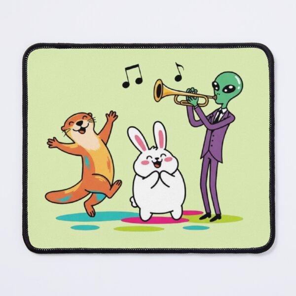 Item preview, Dance of Worlds – Otter, Rabbit & Alien Band designed and sold by Dogandesighn.