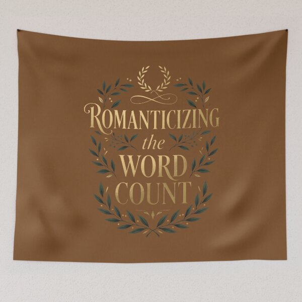 Item preview, Vintage Gold Laurel Word Count Writer designed and sold by SplashTastic.