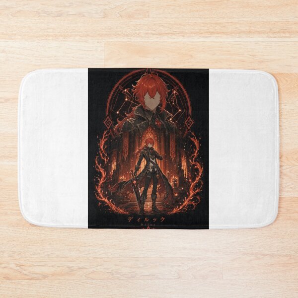 Item preview, Diluc Inspired Pyro Knight Anime Fantasy Design designed and sold by ijunk.