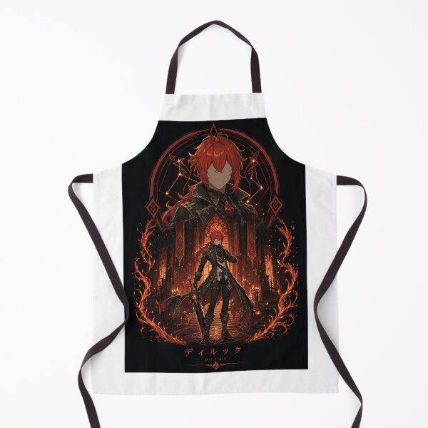 Item preview, Diluc Inspired Pyro Knight Anime Fantasy Design designed and sold by ijunk.