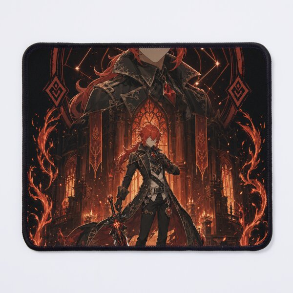 Item preview, Diluc Inspired Pyro Knight Anime Fantasy Design designed and sold by ijunk.