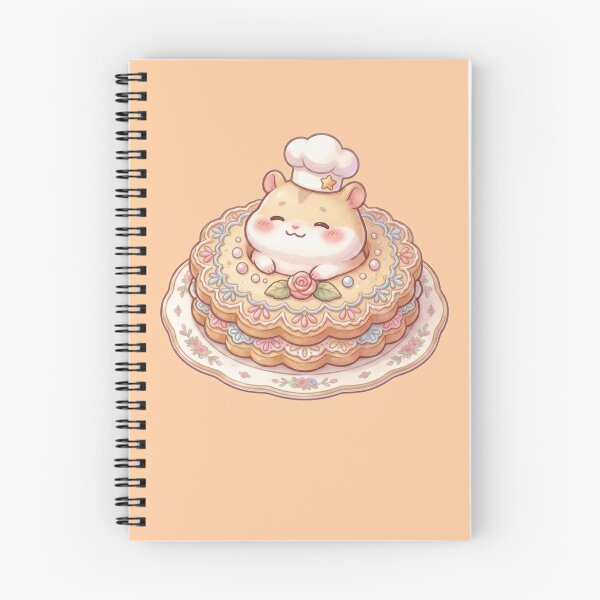 Item preview, Cute Kawaii Hamster Chef in Vintage Cake designed and sold by Arte Para Rebaja.