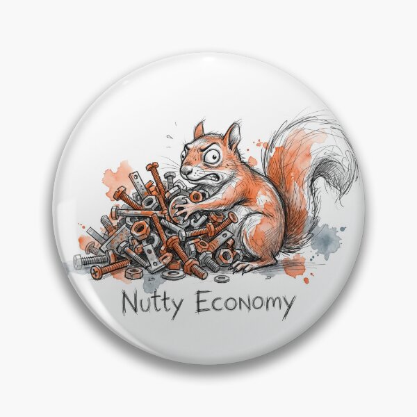 Item preview, Nutty Economy: The Frustrated Squirrel & Metal Hardware Art designed and sold by SoulPT.