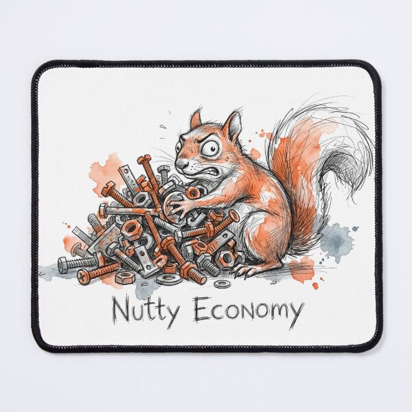Item preview, Nutty Economy: The Frustrated Squirrel & Metal Hardware Art designed and sold by SoulPT.