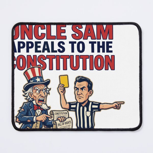Item preview, Yellow Card Uncle Sam Appeals to Constitution V1 designed and sold by 1RSN.