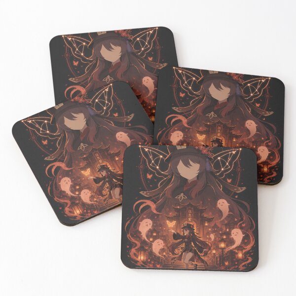 Item preview, Hu Tao Inspired Crimson Ghost Anime Fantasy Artwork designed and sold by ijunk.