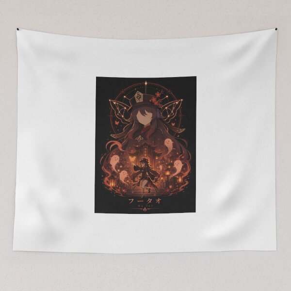 Item preview, Hu Tao Inspired Crimson Ghost Anime Fantasy Artwork designed and sold by ijunk.