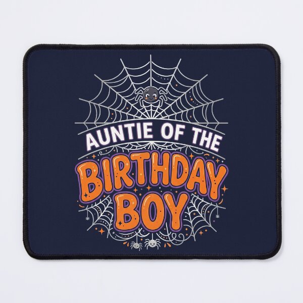 Item preview, AUNTIE of the BOY Birthday Web Spider Halloween Party Tee designed and sold by ChinkyCat Official.
