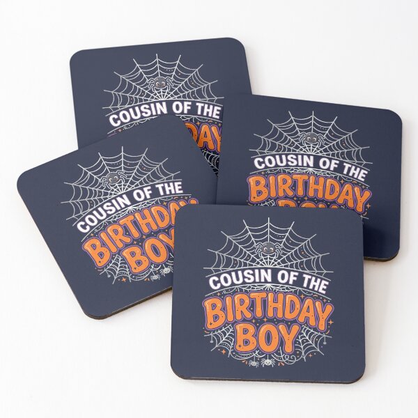Item preview, COUSIN of the BOY Birthday Web Spider Halloween Party Tee designed and sold by ChinkyCat Official.