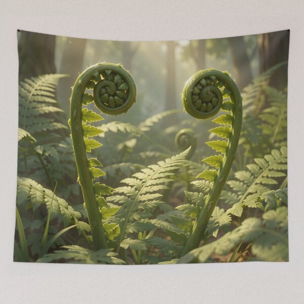 Item preview, Fiddlehead Ferns in the Forest designed and sold by Vicky Brago-Mitchell®.
