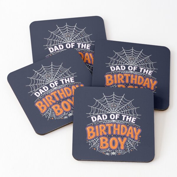 Item preview, DAD of the BOY Birthday Web Spider Halloween Party Tee designed and sold by ChinkyCat Official.