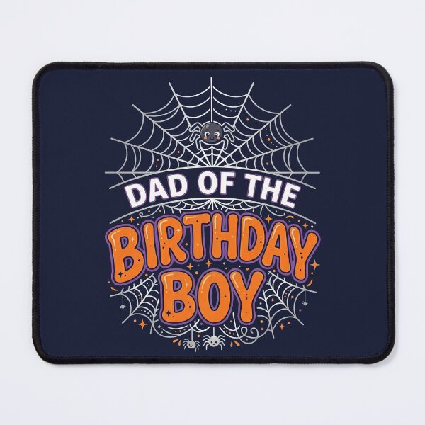 Item preview, DAD of the BOY Birthday Web Spider Halloween Party Tee designed and sold by ChinkyCat Official.