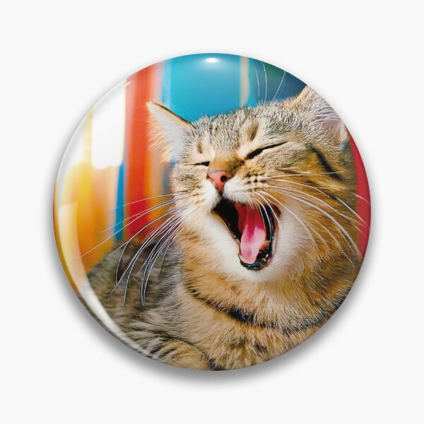 Item preview, Cute Yawning Taby Kitten Cozy Living Room designed and sold by OsakaYumeWorks.
