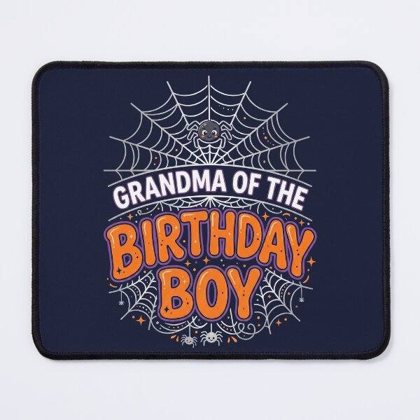 Item preview, GRANDMA of the BOY Birthday Web Spider Halloween Party Tee designed and sold by ChinkyCat Official.