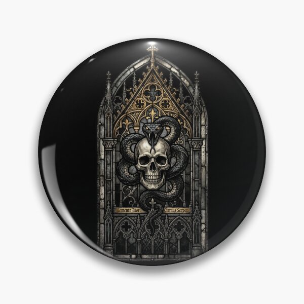 Item preview, Memento Mori Pale Bone — Gothic Chapel Stained Glass Subdued designed and sold by David Mateo ArtWorks.