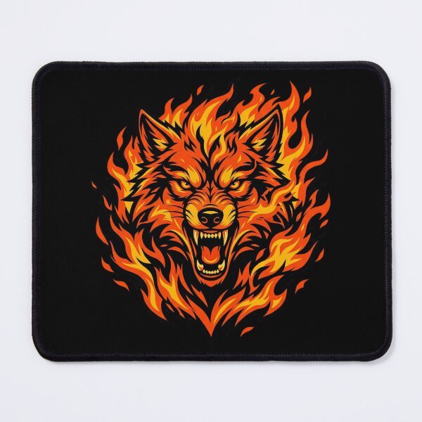 Item preview, Fire Wolf Rage Flaming Beast designed and sold by CiprianBt.