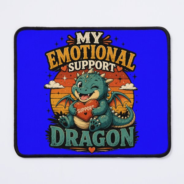 Item preview, My Emotional Support Dragon – Funny Fantasy Dragon Design designed and sold by Bismillah-Najah.