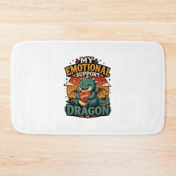 Item preview, My Emotional Support Dragon – Funny Fantasy Dragon Design designed and sold by Bismillah-Najah.