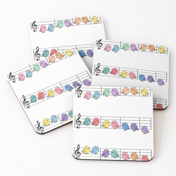 Item preview, Twinkle Twinkle Little Star Music Sheet with Cute Birds designed and sold by Mazza-mazza.