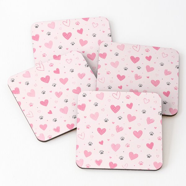 Item preview, Coquette Dog Love Pattern designed and sold by EsenciaZen.