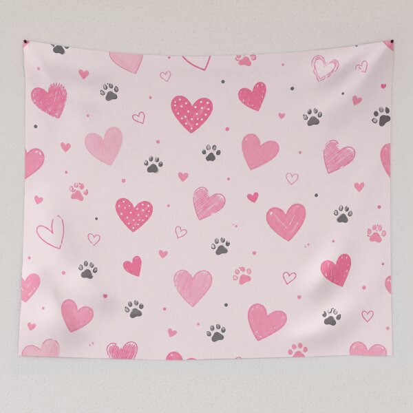 Item preview, Coquette Dog Love Pattern designed and sold by EsenciaZen.
