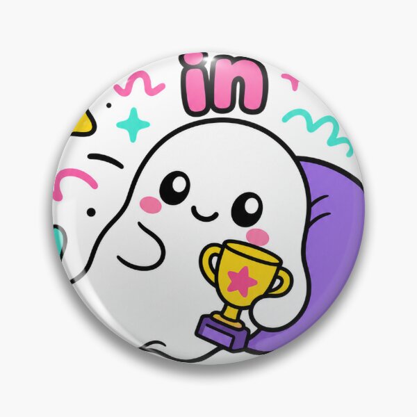 Item preview, Rest In Progress Ghost - Neurospicy ADHD & Introvert Humor Sticker designed and sold by VisualArtsOasis.