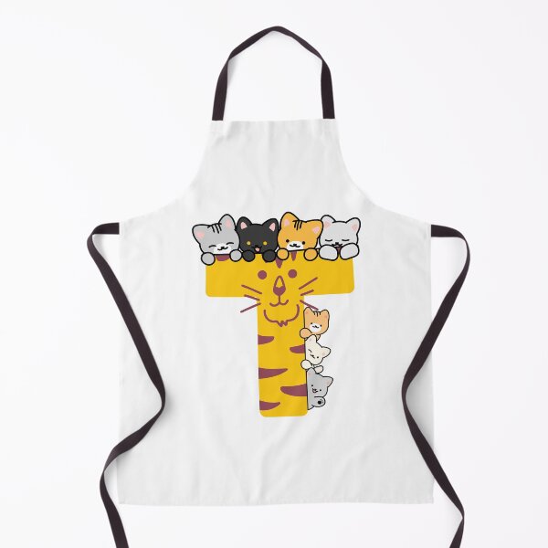 Item preview, Cute Tiger Monogram Letter T with Hiding Kittens designed and sold by Mazza-mazza.