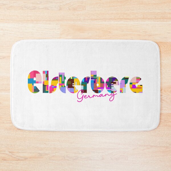 Item preview, Elsterberg, Germany, Vibrant Abstract City Typography Art designed and sold by Wanderful-roads.