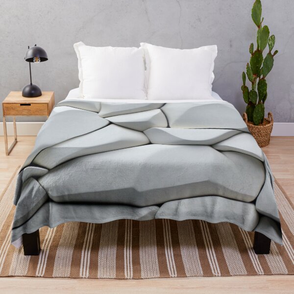 Item preview, 3D Geometric White Blocks Texture Abstract Minimalist Pattern designed and sold by LYAN-STORE.
