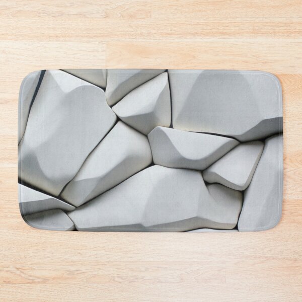 Item preview, 3D Geometric White Blocks Texture Abstract Minimalist Pattern designed and sold by LYAN-STORE.