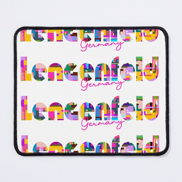 Item preview, Lengenfeld, Germany, Vibrant Abstract City Typography Art designed and sold by Wanderful-roads.