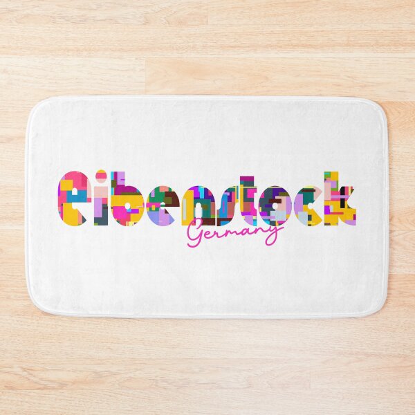 Item preview, Eibenstock, Germany, Vibrant Abstract City Typography Art designed and sold by Wanderful-roads.