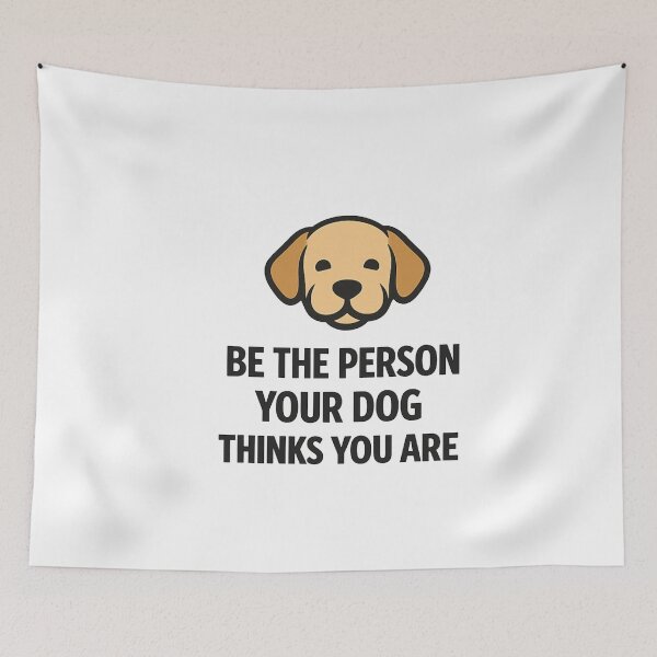 Item preview, Be The Person Your Dog Thinks You Are | Minimal Dog Lover Design designed and sold by Lovestickerco.