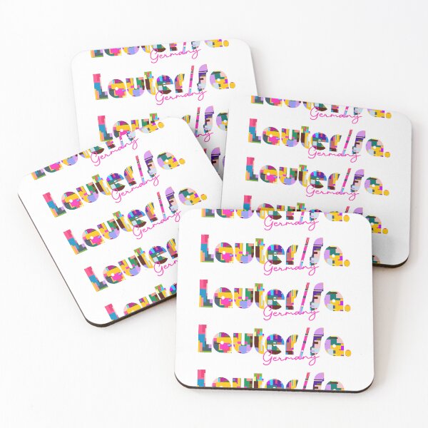 Item preview, Lauter/Sa., Germany, Vibrant Abstract City Typography Art designed and sold by Wanderful-roads.