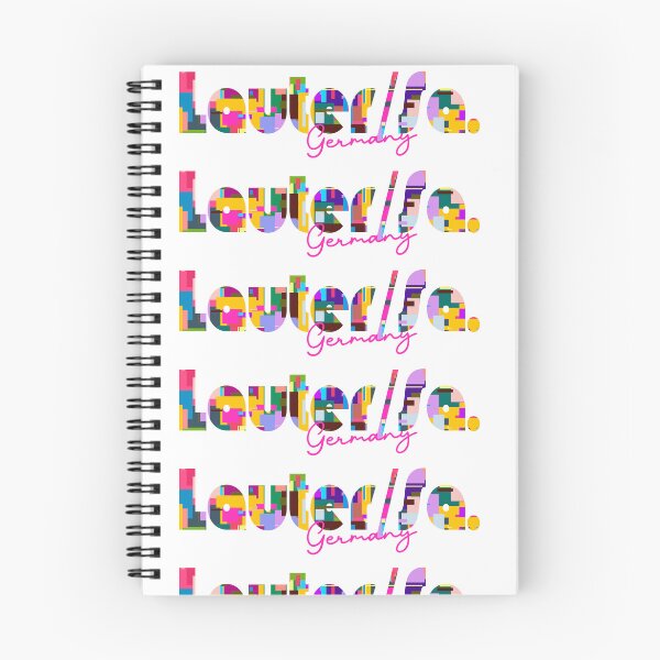 Item preview, Lauter/Sa., Germany, Vibrant Abstract City Typography Art designed and sold by Wanderful-roads.